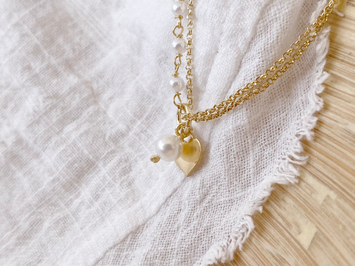 kissedby Alicia | Armband mit Herz und Perlen - ALICIA'S DIARY®