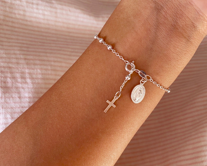 Vintage Armband mit Kreuz und Münze - ALICIA'S DIARY®