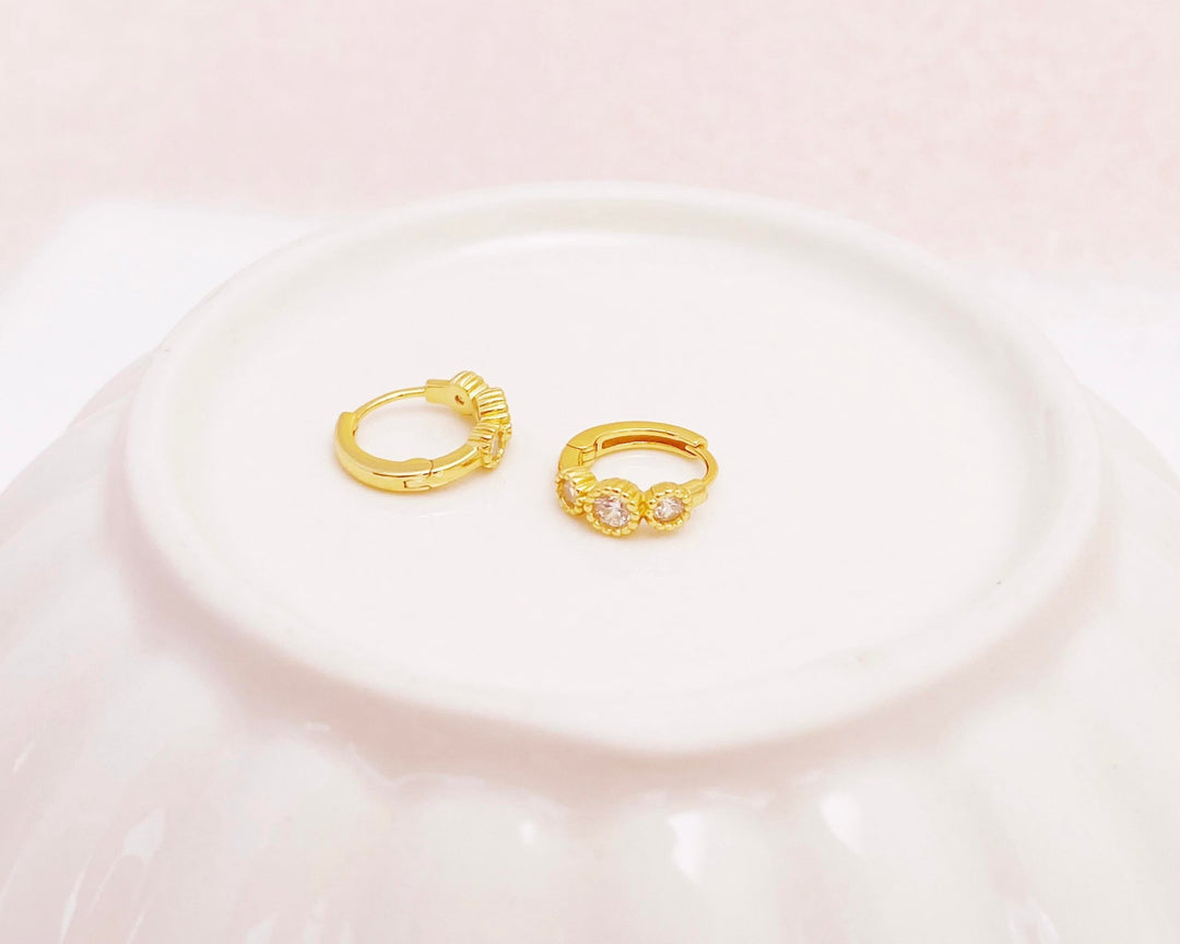 Kristall Huggies Creolen - ALICIA'S DIARY®