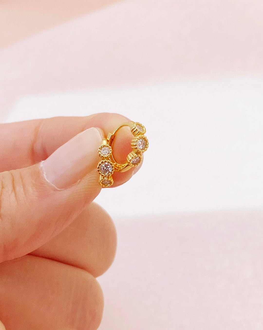 Kristall Huggies Creolen - ALICIA'S DIARY®