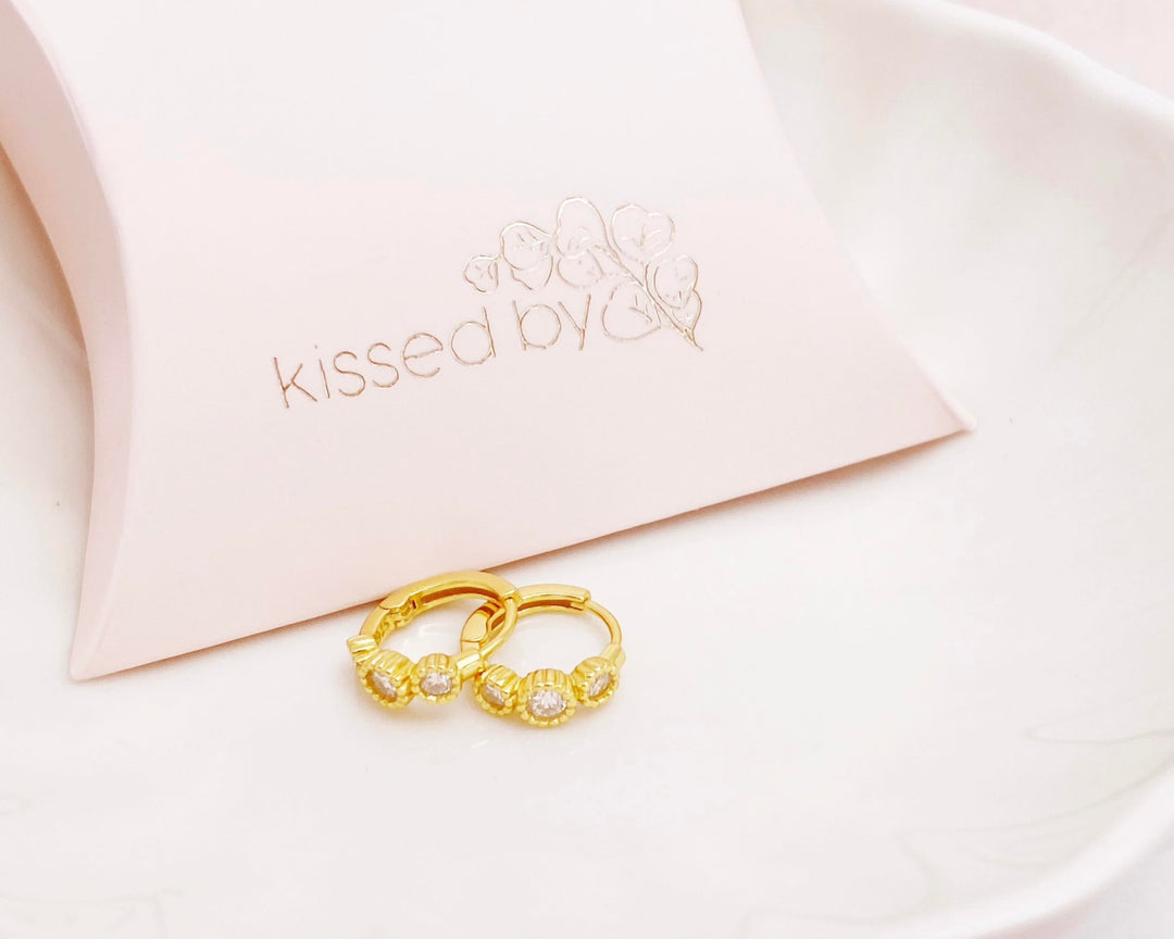 Kristall Huggies Creolen - ALICIA'S DIARY®