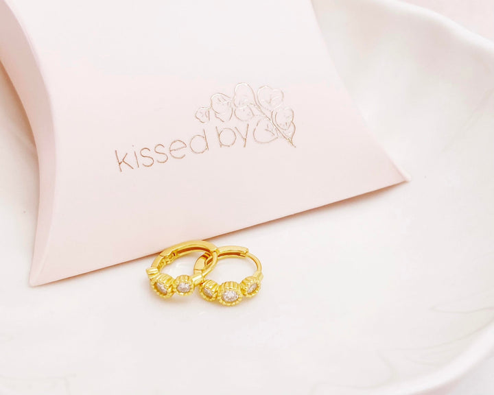 Kristall Huggies Creolen - ALICIA'S DIARY®