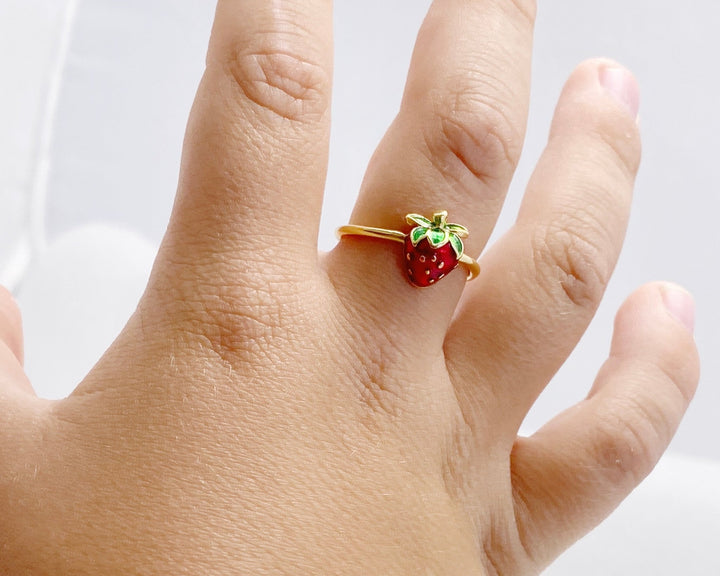 Erdbeer Kinder Ring-ALICIA'S DIARY®