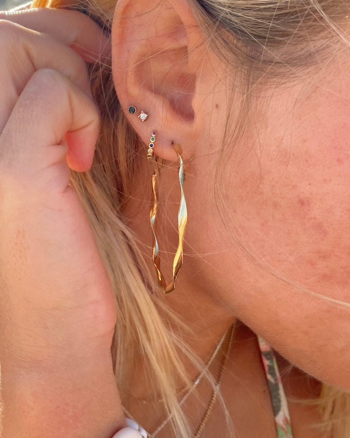 Creolen Twisted Gold-ALICIA'S DIARY®