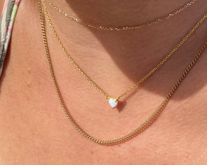 Herz Halskette Opal-ALICIA'S DIARY®