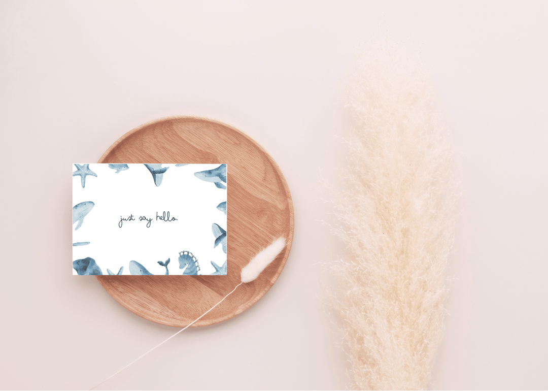 Grußkarte mit Meerestieremotiv - ALICIA'S DIARY®