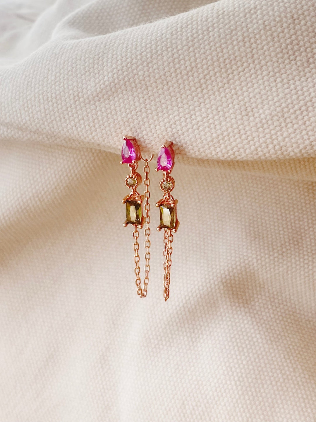 Kettchen Kristall Ohrringe - ALICIA'S DIARY®