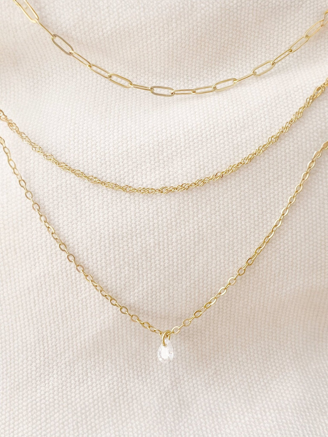 Kristall Layer Goldkette - ALICIA'S DIARY®