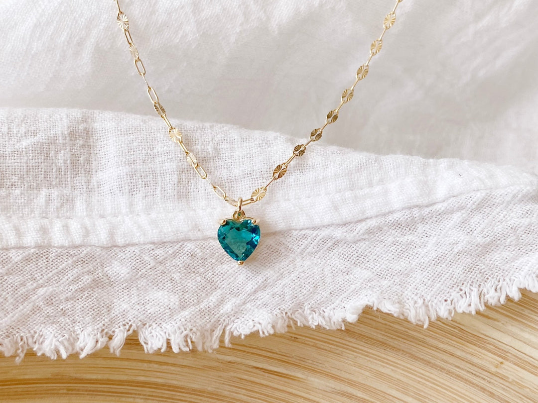 kissedby Alicia | Goldkette mit Kristall Herz - ALICIA'S DIARY®