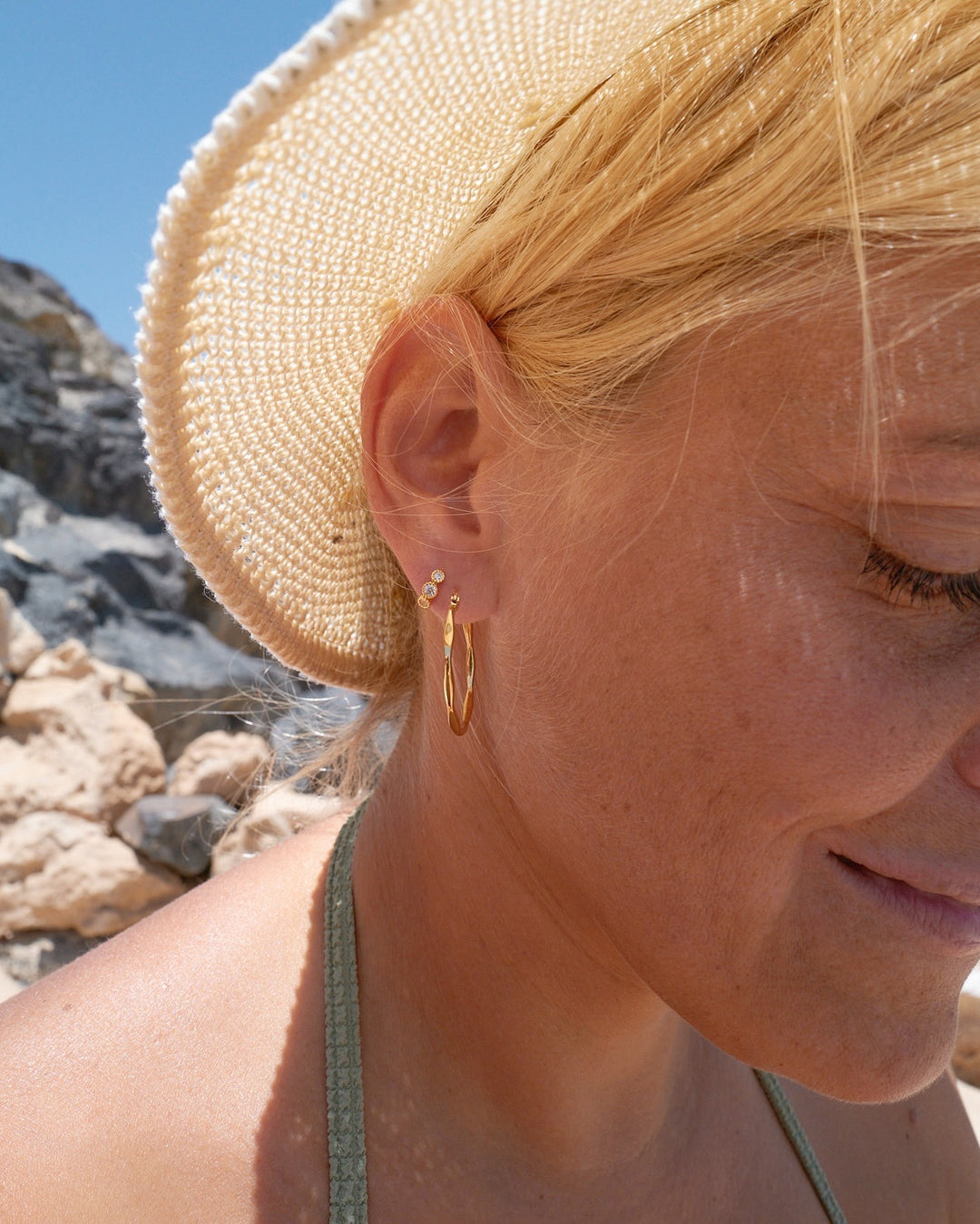 Kristall Huggies Creolen - ALICIA'S DIARY®