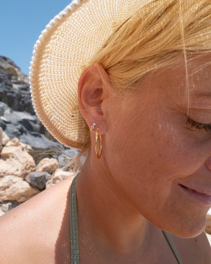 Kristall Huggies Creolen - ALICIA'S DIARY®