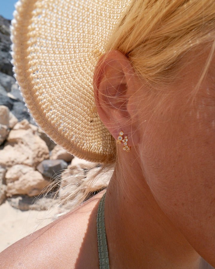 Huggies Creolen mit Glitzersteinen - ALICIA'S DIARY®