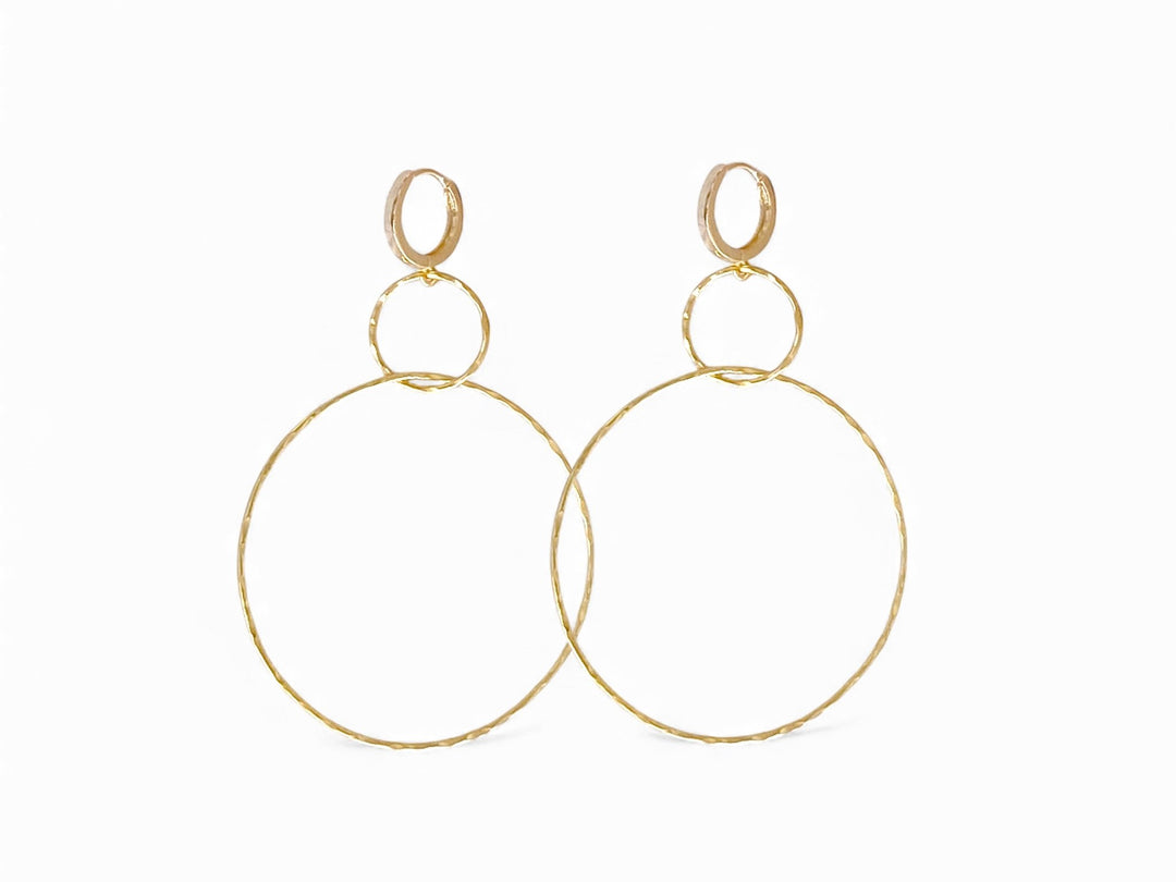 Triple Hoops hammered - ALICIA'S DIARY®