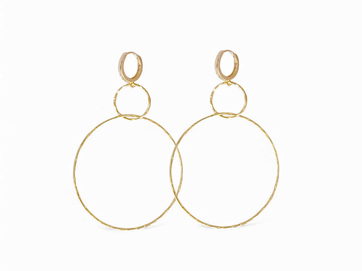 Triple Hoops hammered - ALICIA'S DIARY®
