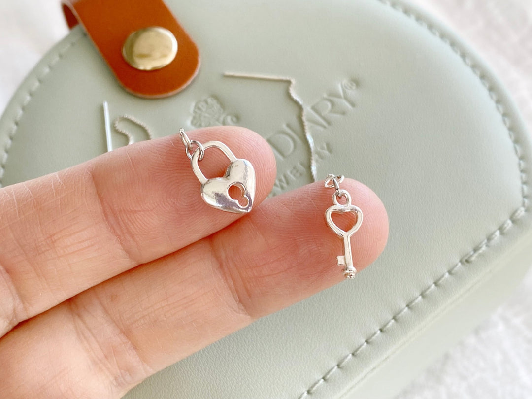 Schloss & Schlüssel Fädelohrringe - ALICIA'S DIARY®