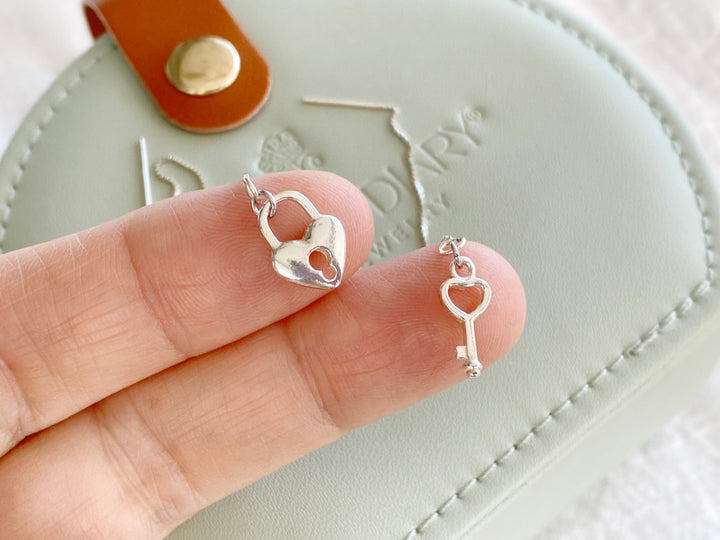 Schloss & Schlüssel Fädelohrringe - ALICIA'S DIARY®