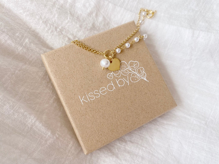kissedby Alicia | Armband mit Herz und Perlen - ALICIA'S DIARY®