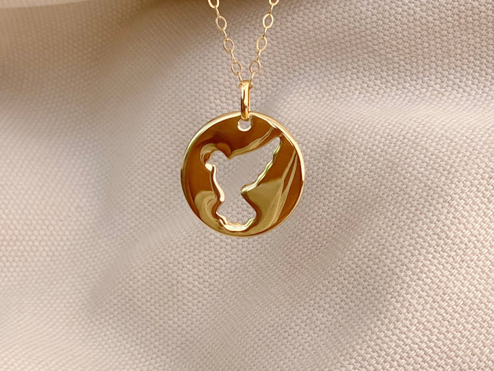 kissedby Alicia | Goldkette mit Friedenstaube - ALICIA'S DIARY®