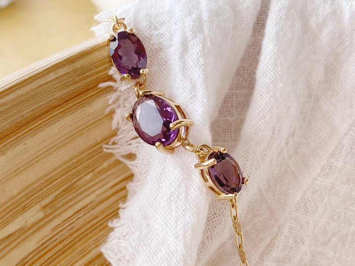 kissedby Alicia | Armband mit violetten Kristallen - ALICIA'S DIARY®