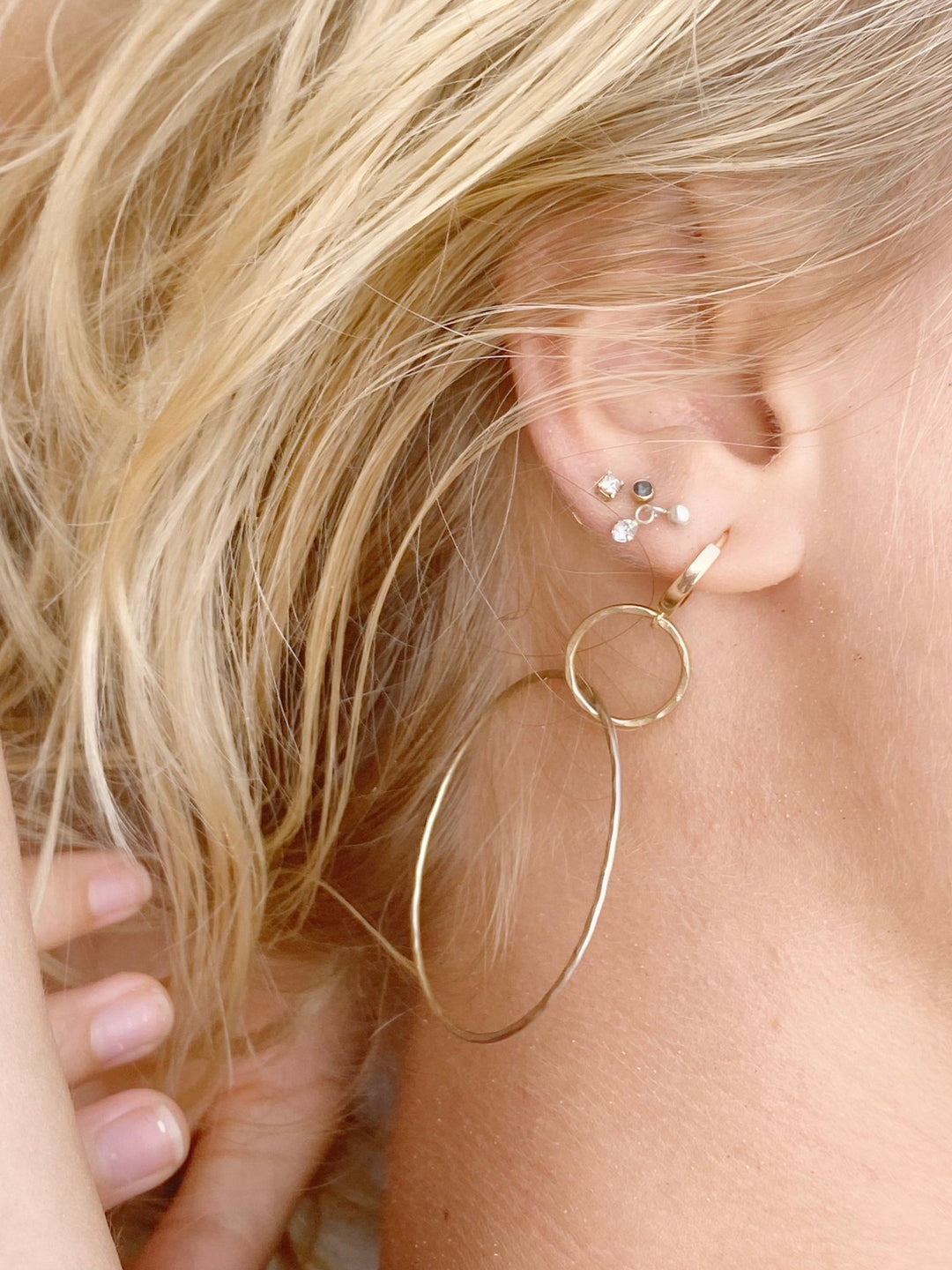 Triple Hoops hammered - ALICIA'S DIARY®