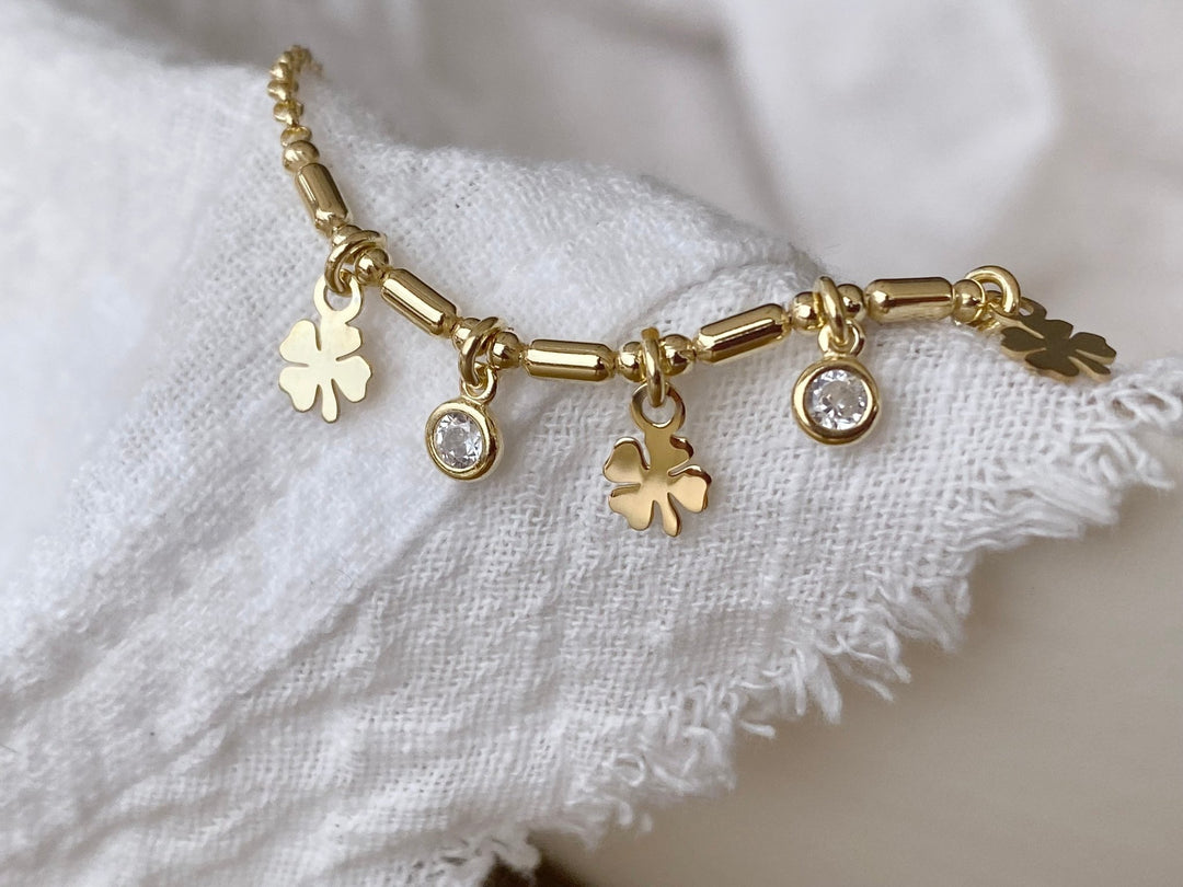 kissedby Alicia | Armband mit Kleeblättchen - ALICIA'S DIARY®