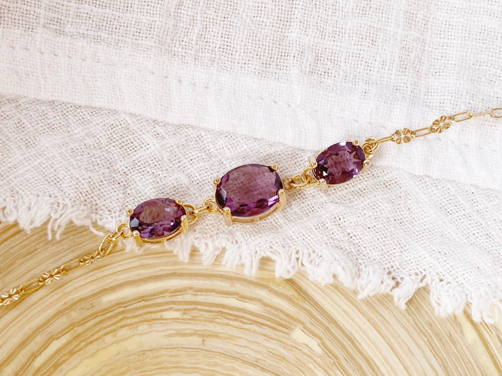 kissedby Alicia | Armband mit violetten Kristallen - ALICIA'S DIARY®