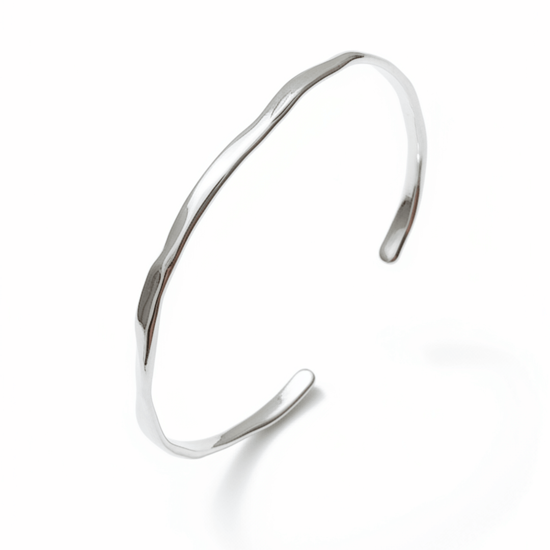 Minimalistische Armspange silber-925-Armbänder und Armreifen-armreifen