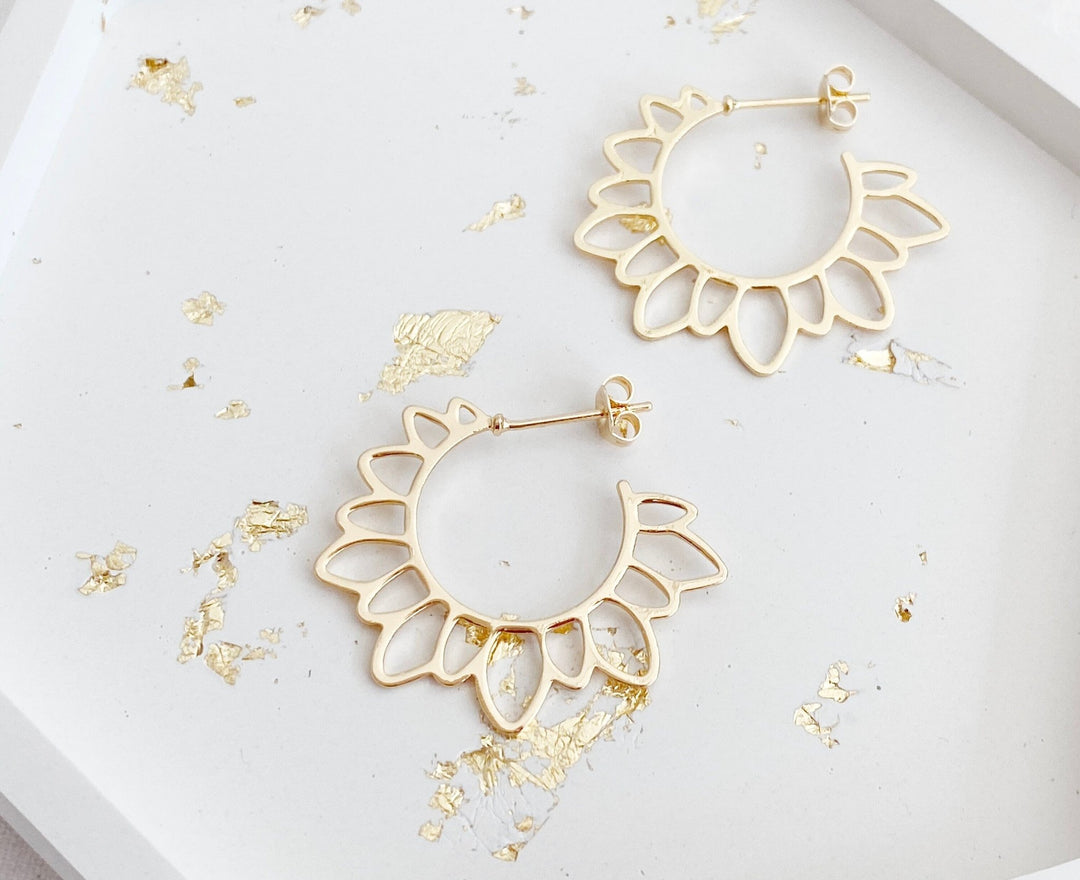 Hochwertige Boho Creolen für junge Frauen und Teenager aus dem Alicia's Diary Schmuck Laden