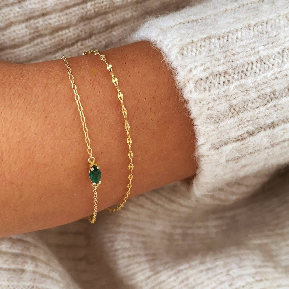 Delicate bracelet made of gold-plated silver - Alicia's Diary®