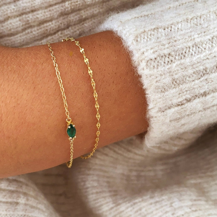 Delicate bracelet made of gold-plated silver - Alicia&