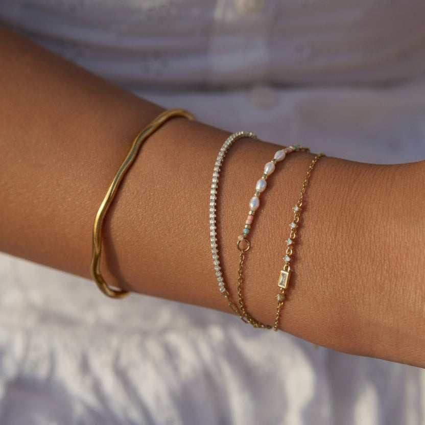 Pulsera con racimo de cristales - ALICIA&