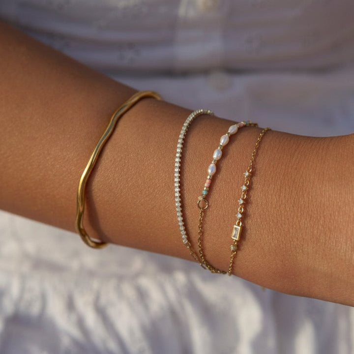 Pulsera con racimo de cristales - ALICIA&