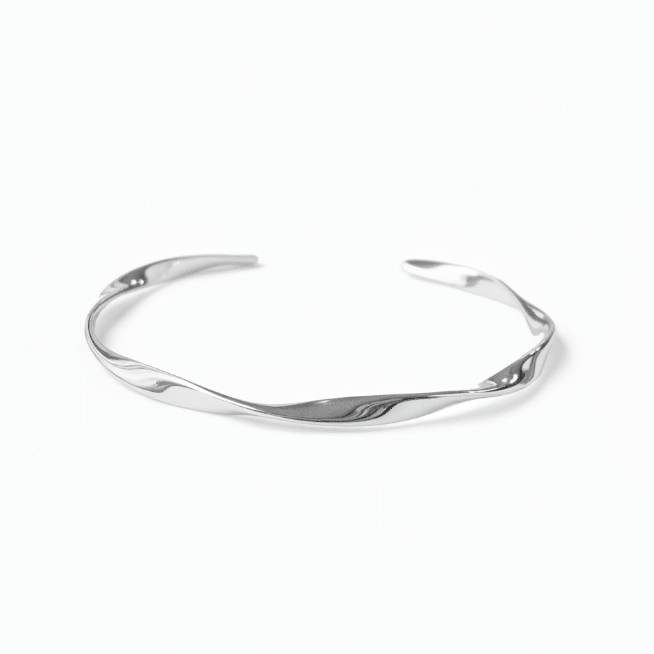 Echt silberner Armreif für kleine Frauen mit dünnen schmalen Handgelenken aus 925 Sterlingsilber, Silberschmuck Online Shop