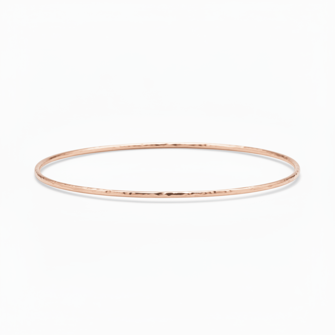 echtsilber armreif gold, Gehämmerter Layering Armreif Roségold, minimalistischer armreif gold