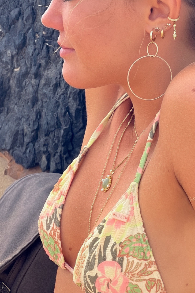Vintage Schmuck Inspiration, Blumen Bikini, Ear Stack, altmodischer Schmuck von Alicia&