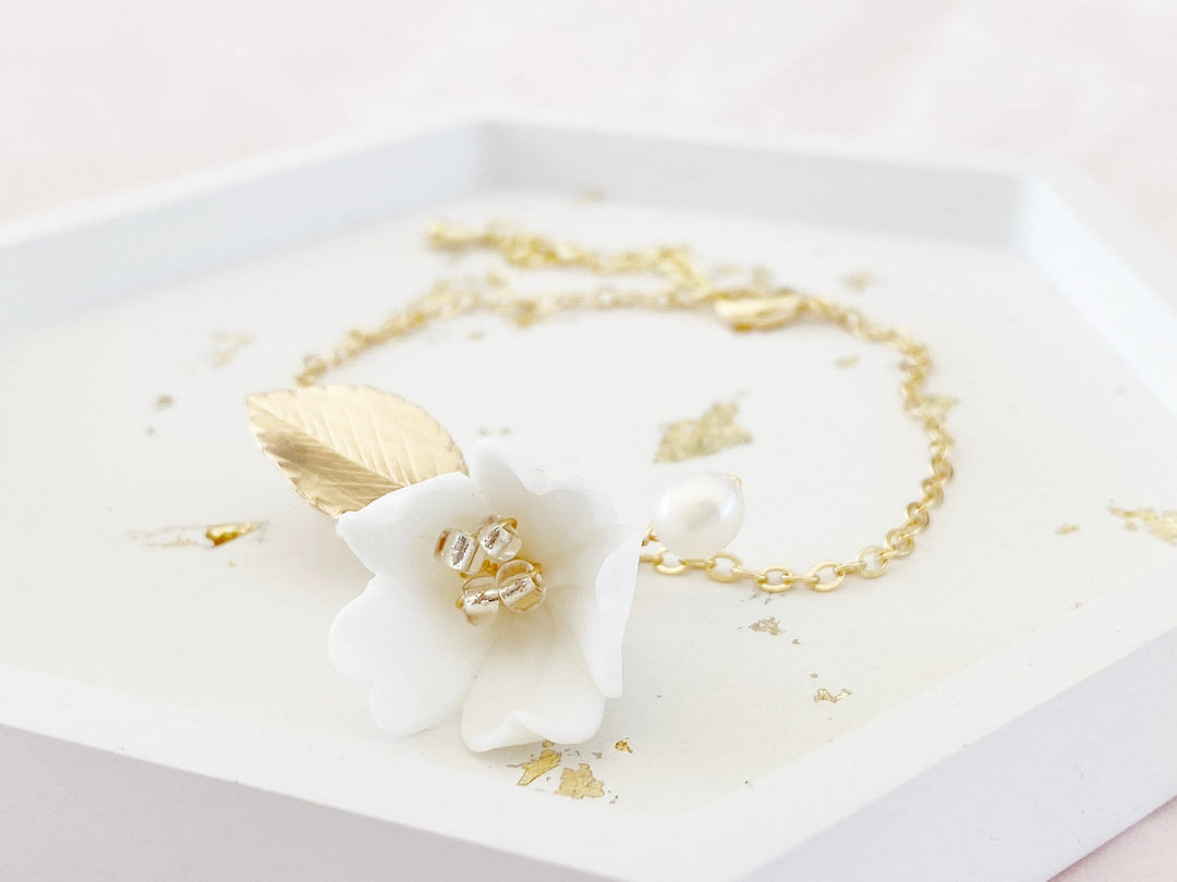 Goldenes Brautarmband Aurelie - ALICIA'S DIARY