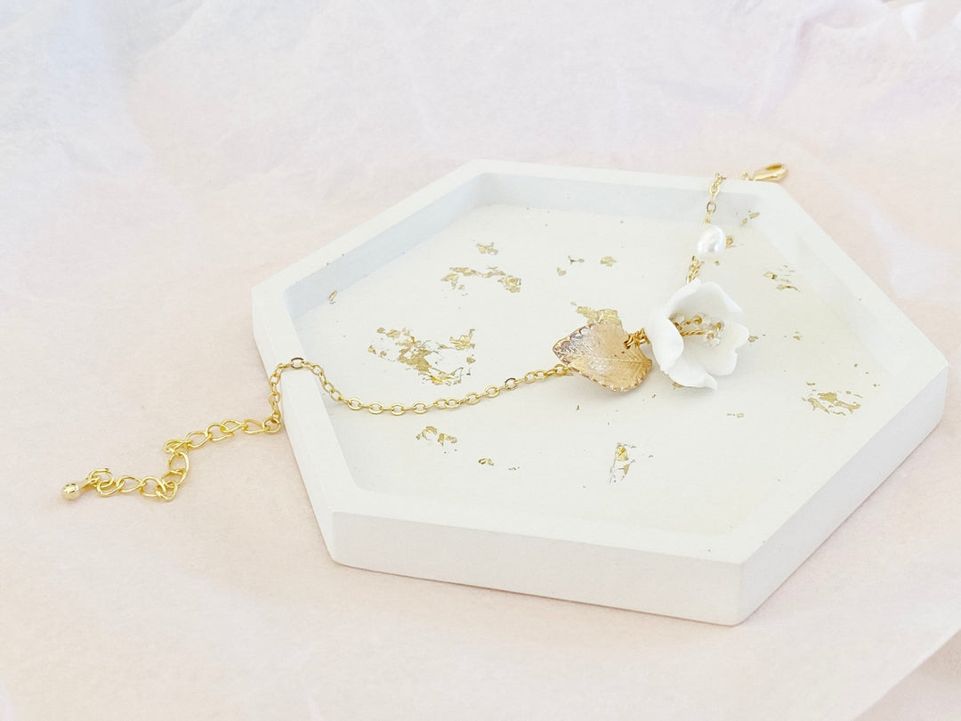 Goldenes Brautarmband Aurelie - ALICIA'S DIARY