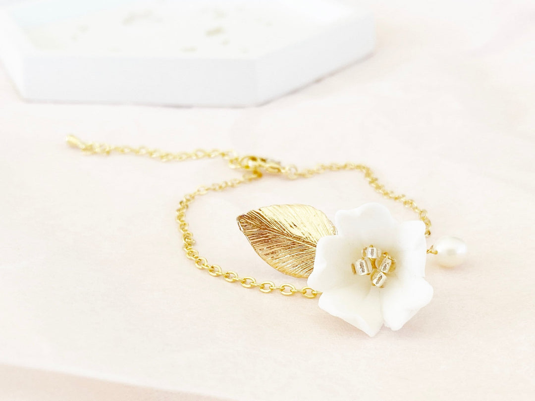 Goldenes Brautarmband Aurelie - ALICIA'S DIARY
