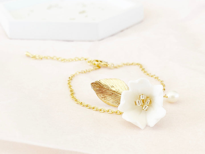 Goldenes Brautarmband Aurelie - ALICIA'S DIARY