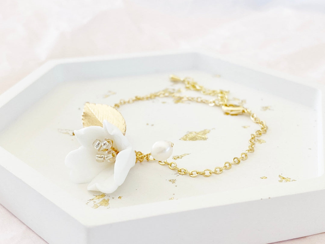 Goldenes Brautarmband Aurelie - ALICIA'S DIARY