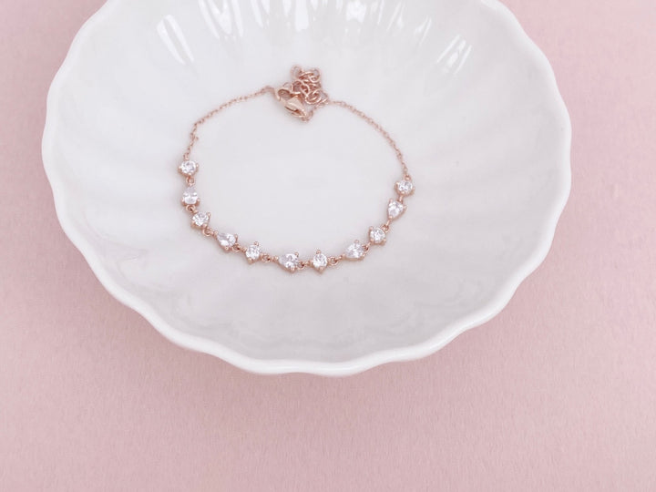 Rosegoldenes Braut Armband Bella - ALICIA'S DIARY