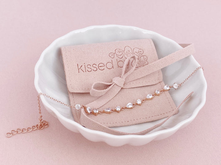 Rosegoldenes Braut Armband Bella - ALICIA'S DIARY