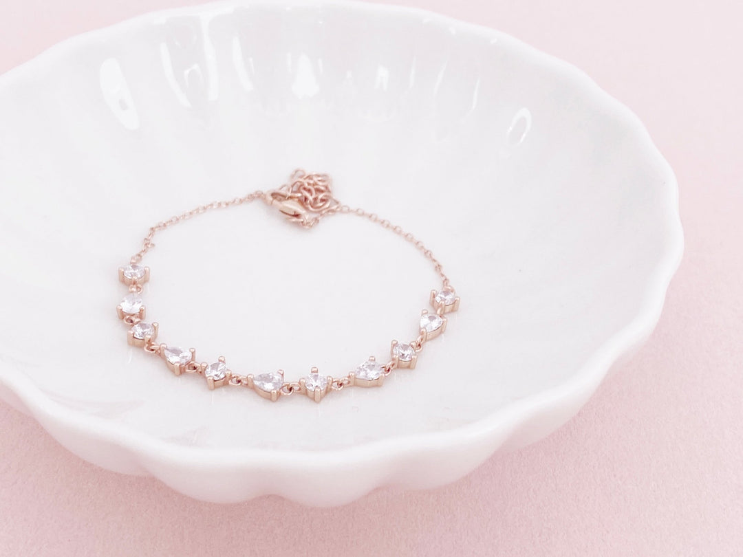 Rosegoldenes Braut Armband Bella - ALICIA'S DIARY