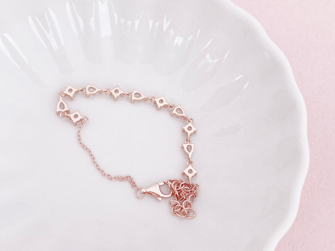 Rosegoldenes Braut Armband Bella - ALICIA'S DIARY
