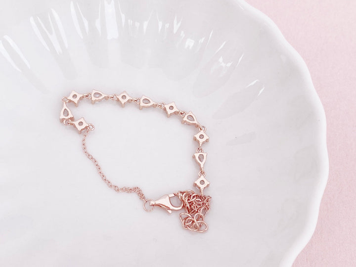 Rosegoldenes Braut Armband Bella - ALICIA'S DIARY