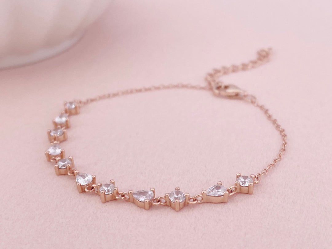Rosegoldenes Braut Armband Bella - ALICIA'S DIARY