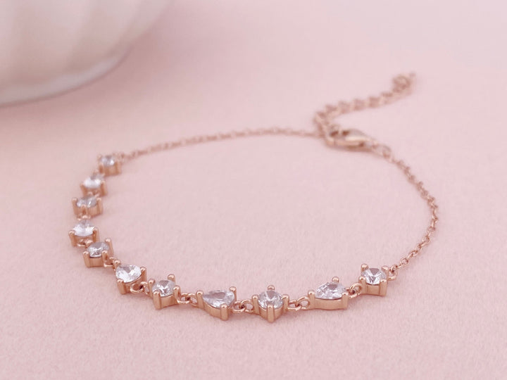 Rosegoldenes Braut Armband Bella - ALICIA'S DIARY