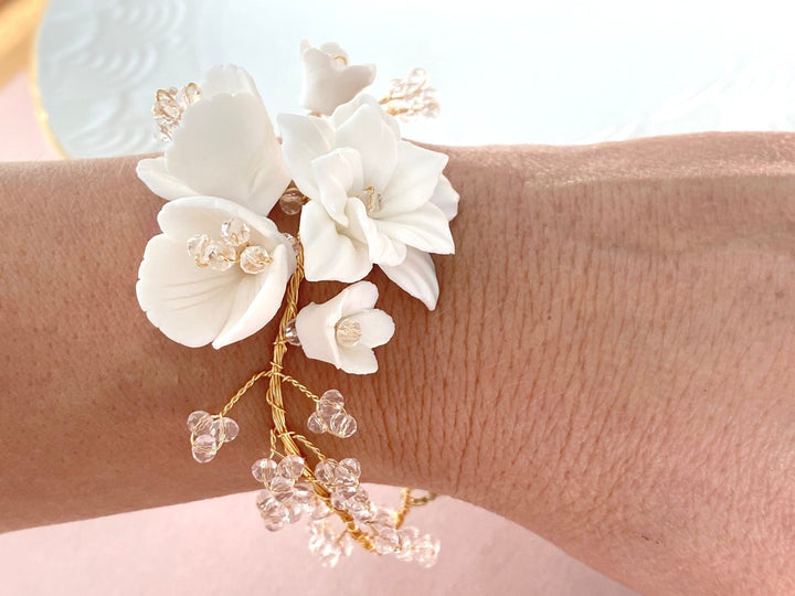 Blumen Braut Armband Elodie - ALICIA'S DIARY