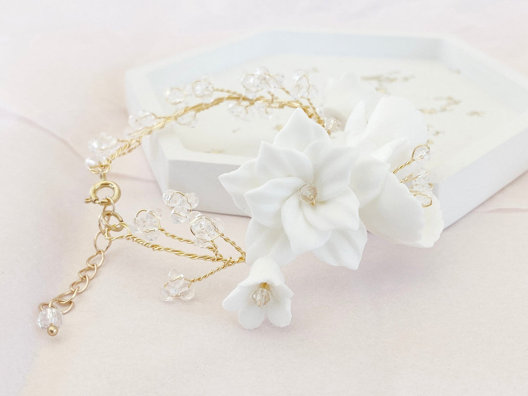 Blumen Braut Armband Elodie - ALICIA'S DIARY