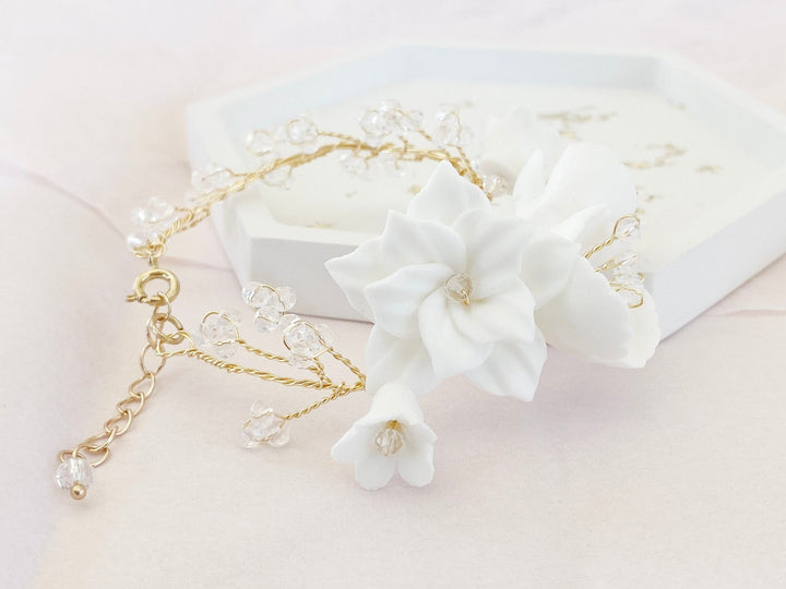 Blumen Braut Armband Elodie - ALICIA'S DIARY